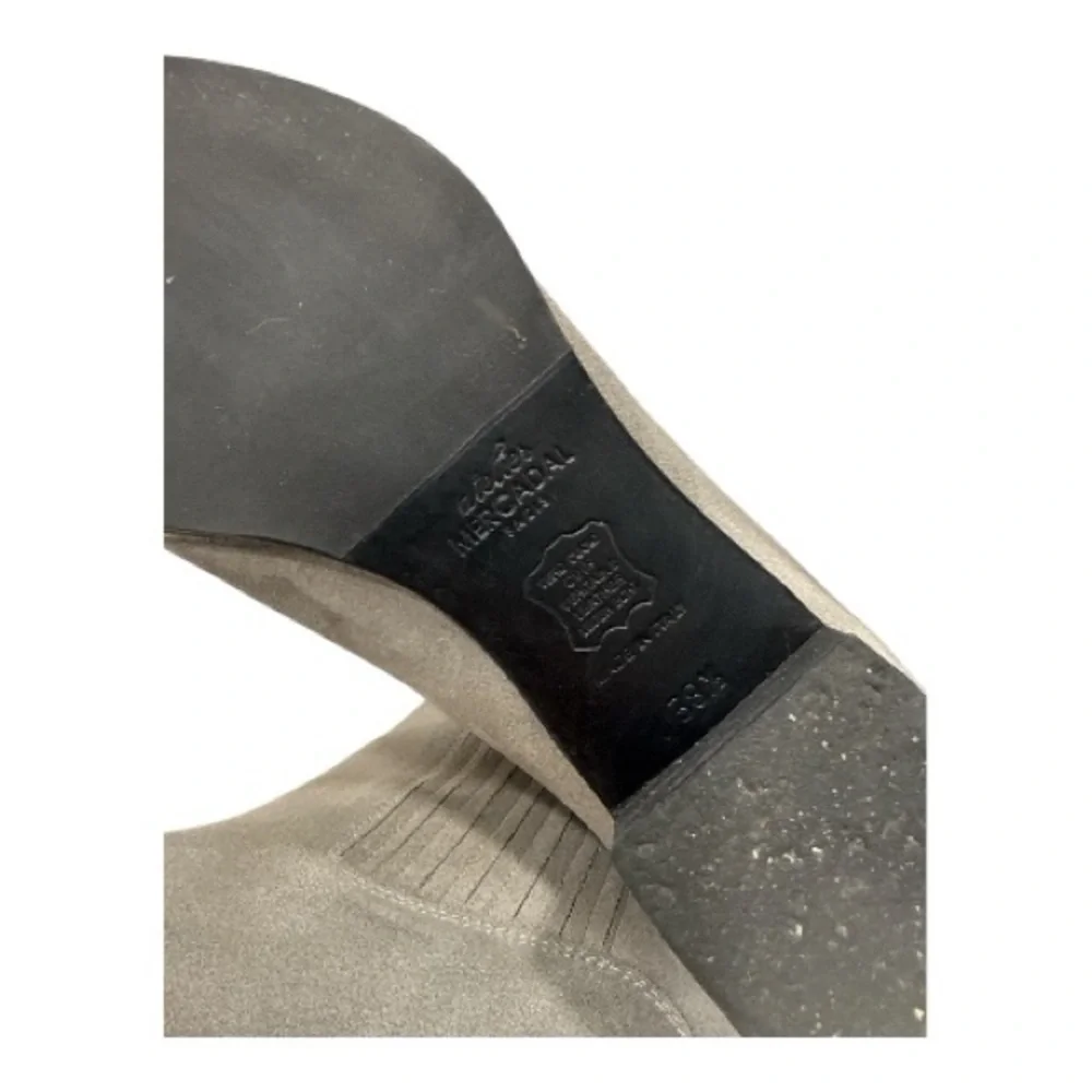 ATELIER MERCADAL Suede Gray Ankle Boots Chelsea boots size 38.5
